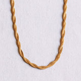Gevlochten slangenketting – goud - Selva & Co