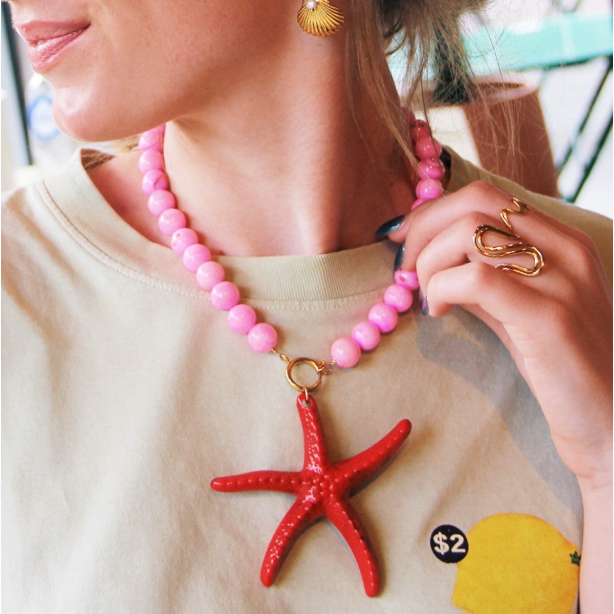 Hart XL bedel (hanger voor XL kralenketting) - Selva & Co