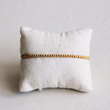 SA830: Steel beaded bracelet "Small" - gold - Selva & Co