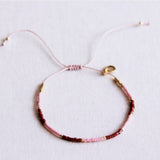 Miyuki bracelet color blocking - bordeaux/lilac - Selva & Co
