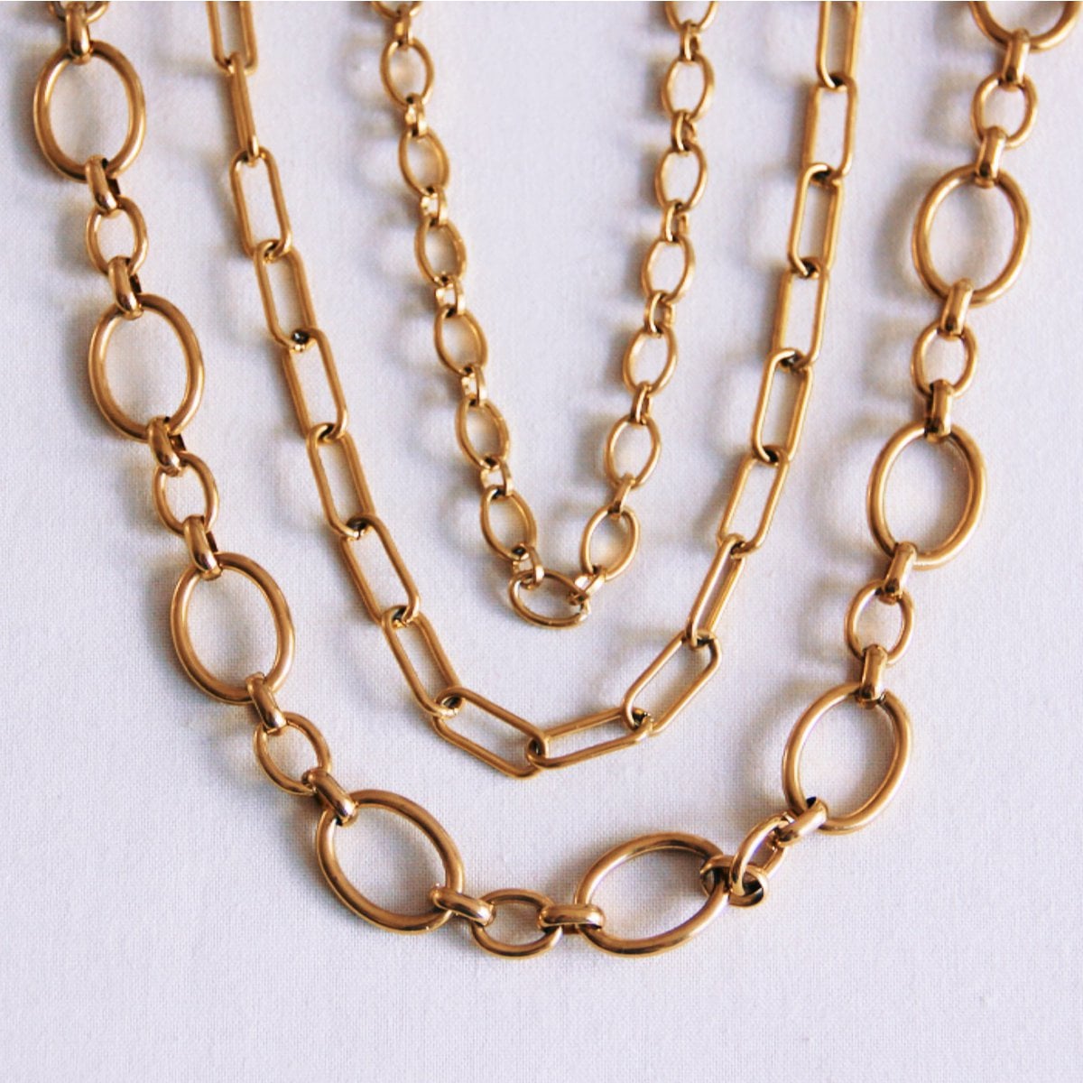 Oval linked necklace - Selva & Co