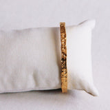 Bangle gedeukt - goud - Selva & Co