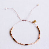 Miyuki bracelet - nude/brown/cognac - Selva & Co