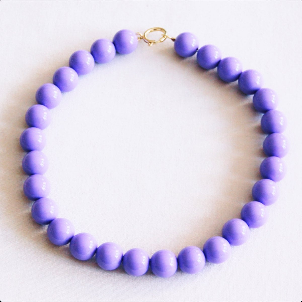 Kralenketting XXL - lila - Selva & Co