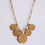 Bedelketting 'Munten' - goud - Selva & Co