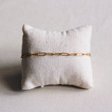 SA808 - Steel D-chain bracelet - gold - Selva & Co