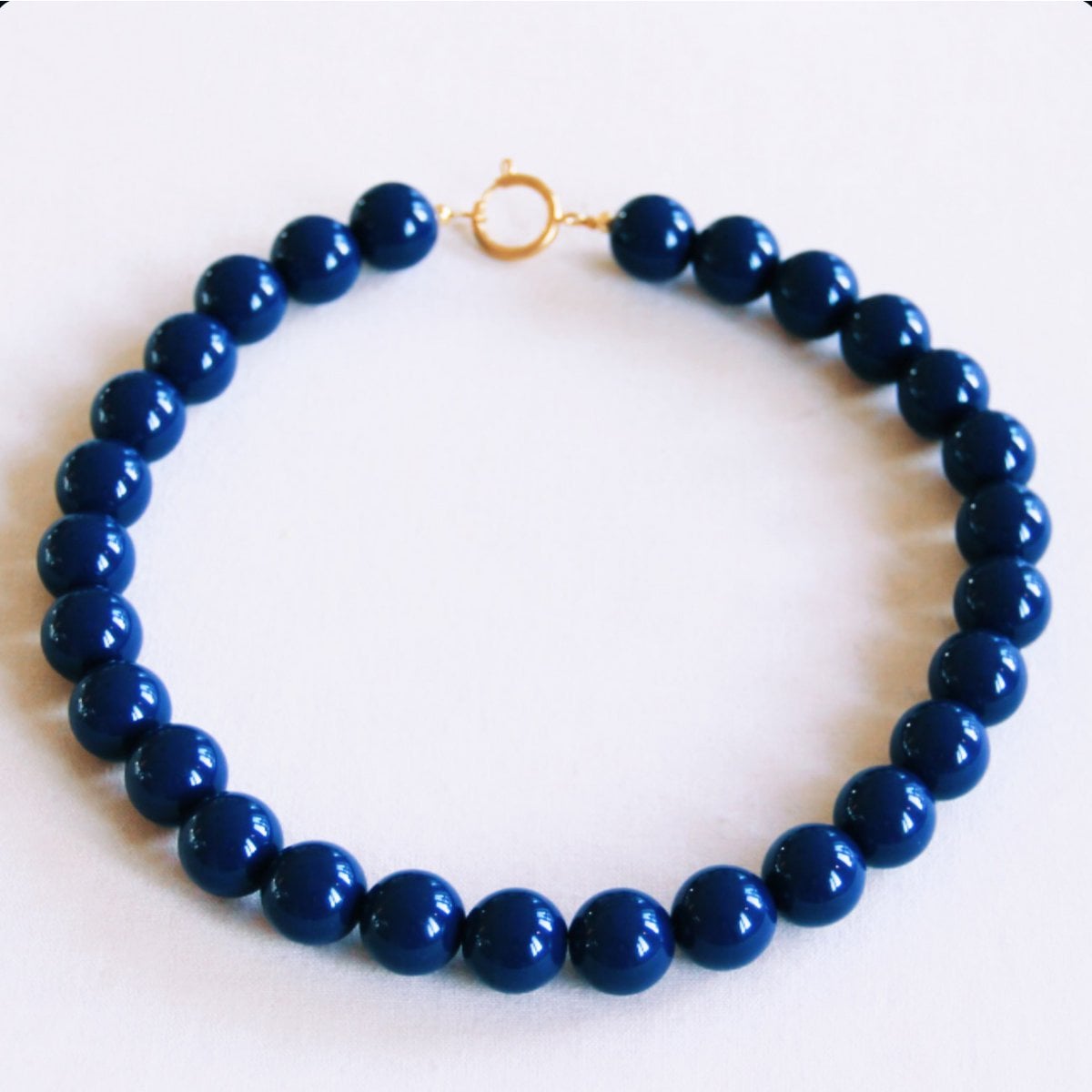 Kralenketting XXL - donkerblauw - Selva & Co