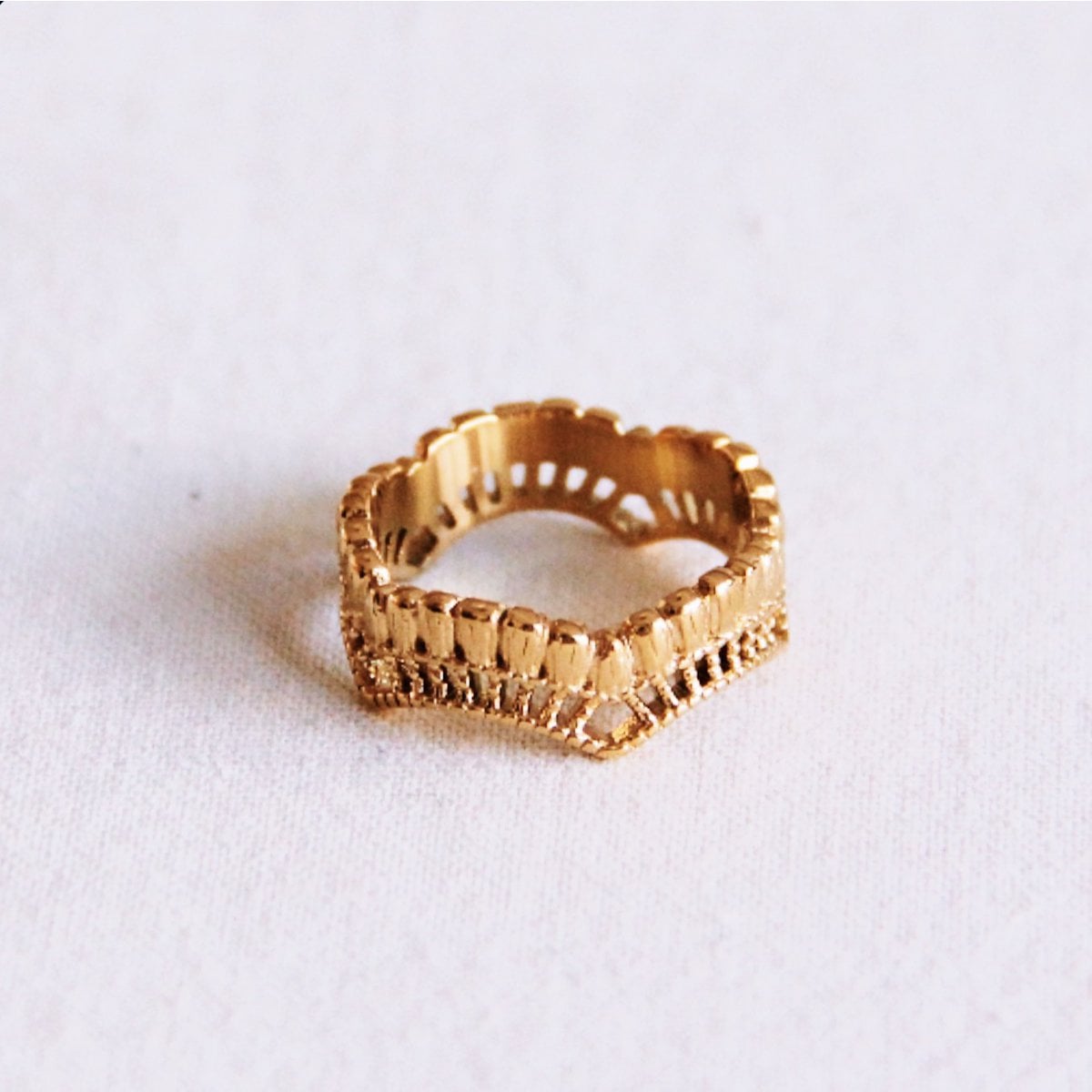 Barokstijl ring - goud - Selva & Co