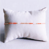 Miyuki- armband naakt/oranje/zalm - Selva & Co