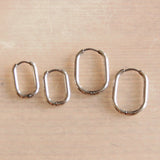 RVS creool ovaal 21mm 'basic' - zilver - Selva & Co