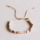 Tilabead Bracelet Taupe / Nude / Goldplated - Selva & Co