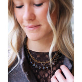XL Kralenketting Hars hart - bruin - Selva & Co