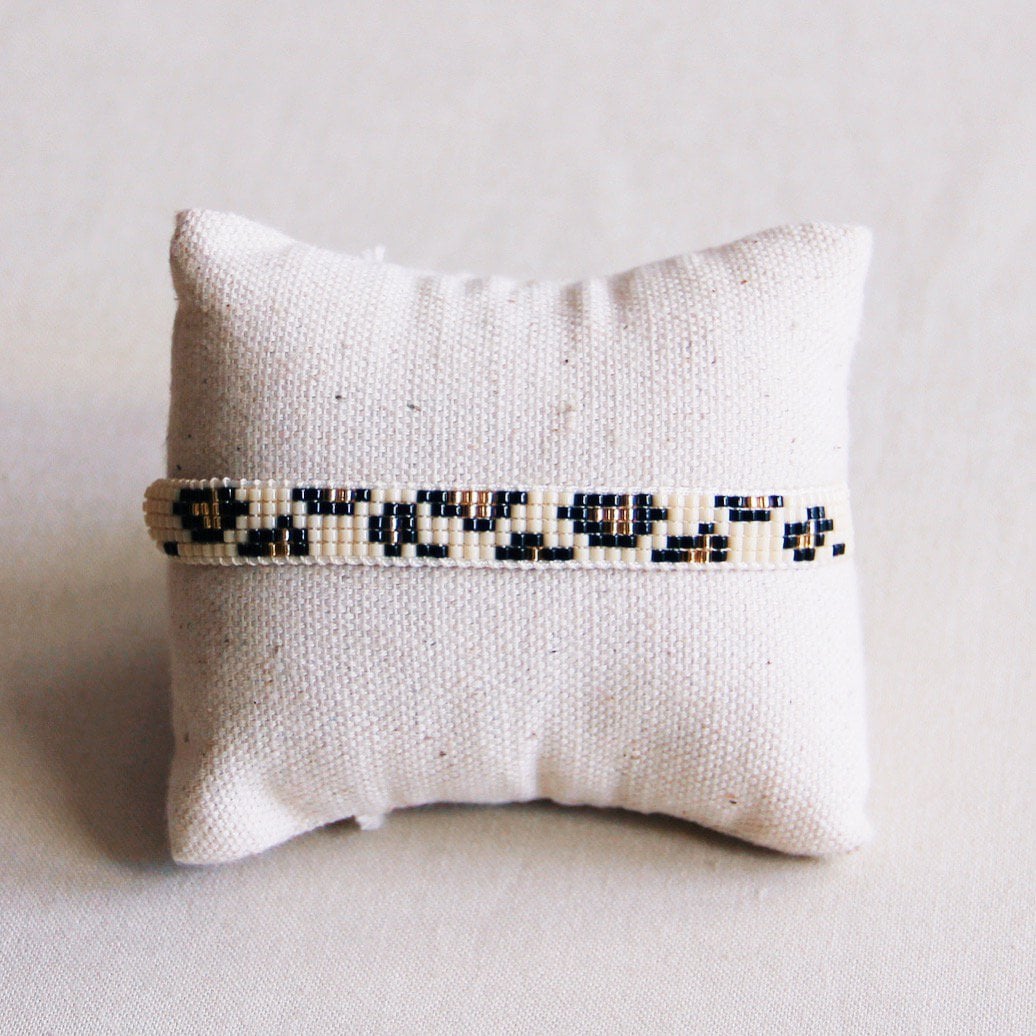 Weaving bracelet leopard - Selva & Co