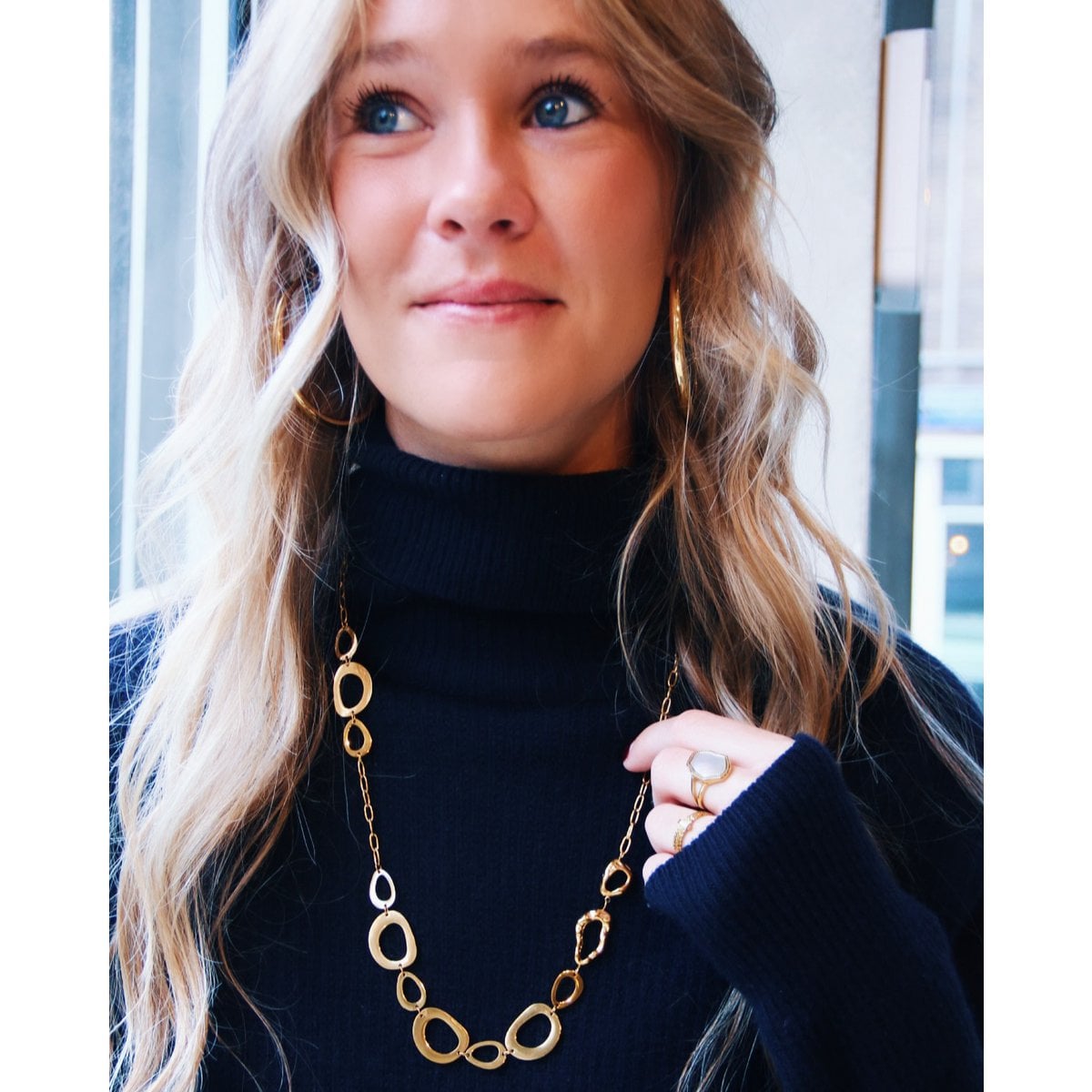Lange D-ketting met grote schakels - Selva & Co