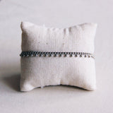 Stalen armband met ketting en bolletjes - zilver - Selva & Co
