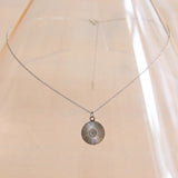 Fijne ketting van roestvrij staal met ronde fantasiebedel - zilver - Selva & Co