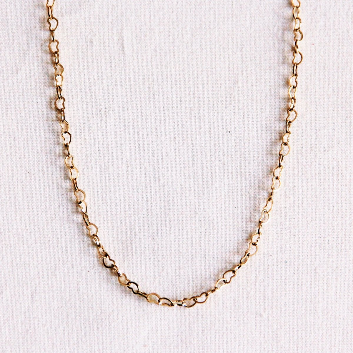 Fine heart chain necklace - Selva & Co