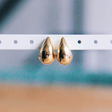 Druppeloorbellen 'klein' – glans/goud - Selva & Co