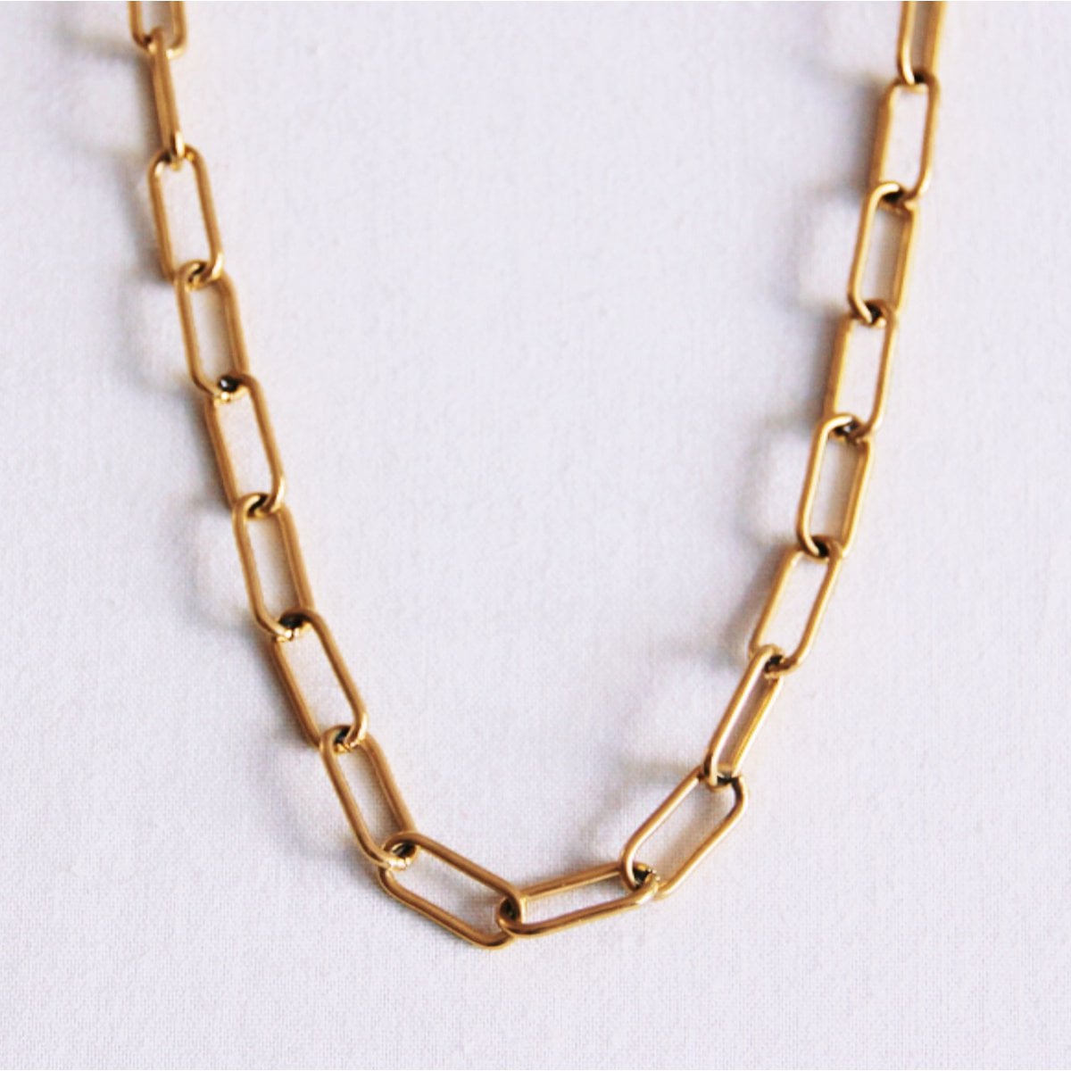 D-schakelsketting 'groot' - goud - Selva & Co