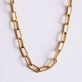 D-schakelsketting 'groot' - goud - Selva & Co