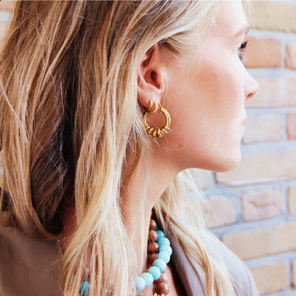 Stainless steel 'bold' earrings - Selva & Co