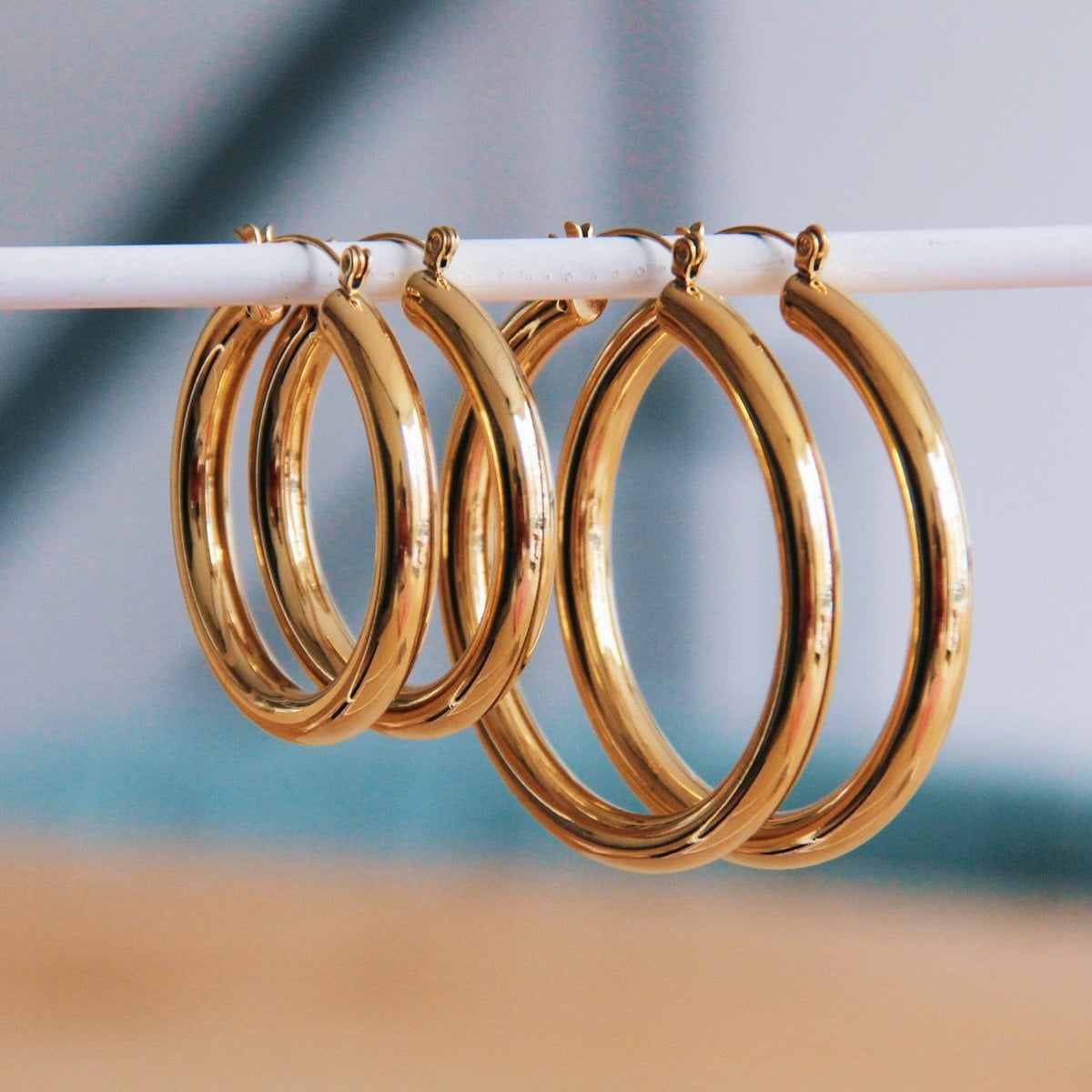 RVS maxi 40mm – goud - Selva & Co