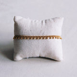 SA834: Steel chain bracelet with balls - gold - Selva & Co
