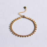 SA834: Steel chain bracelet with balls - gold - Selva & Co