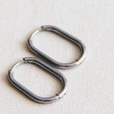 RVS creool ovaal 21mm 'basic' - zilver - Selva & Co