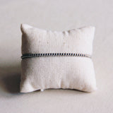 Stalen armband met kralen 'Klein' - zilver - Selva & Co