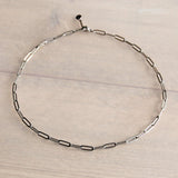 Stainless Steel D-chain necklace - silver - Selva & Co