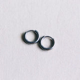 EA501: Stainless steel hoop 10mm “basic” - silver - Selva & Co