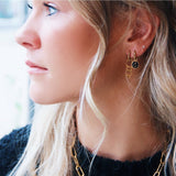RVS creolen 'vierkanten' - goud - Selva & Co