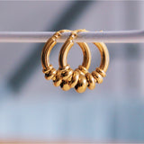 Stainless steel 'bold' earrings - Selva & Co